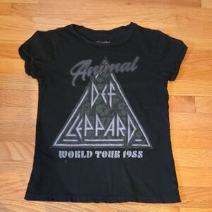 Def Leppard Hysteria World Tour 1988 graphic tee